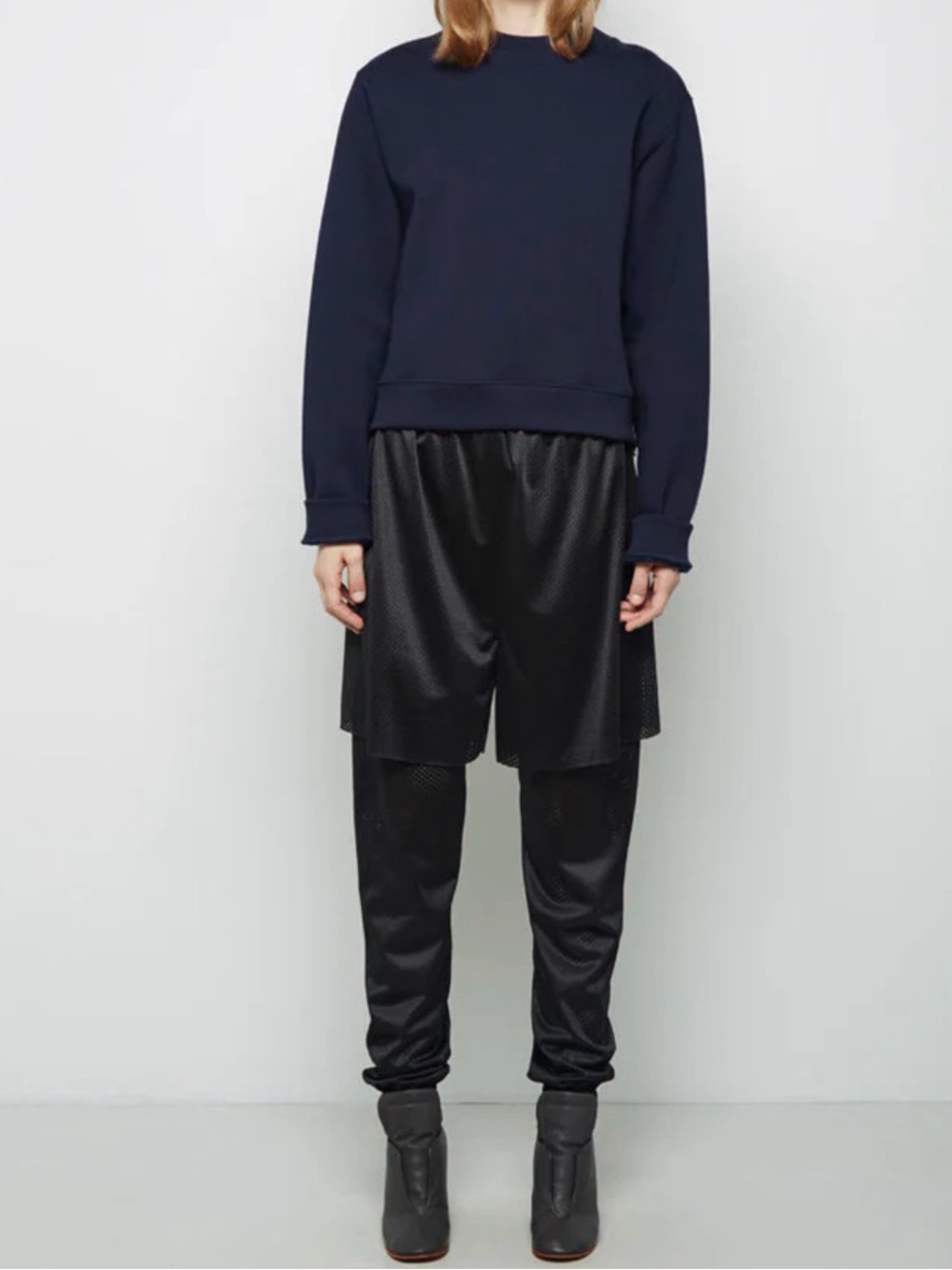 A Detacher Pedro Pants with Shorts Overlay‎ Size 8 Pull On Luxury Mesh